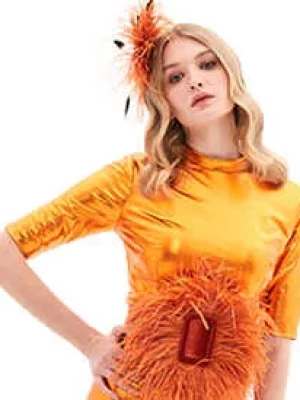 Elipeacock-orange-silk-ostrich-feathers-headpiece-headband-comb-belt-hairaccessory-jessica-lydia-diana-turuncu-ipek-sacaksesuari-tuylu-kemer-tarak-toka